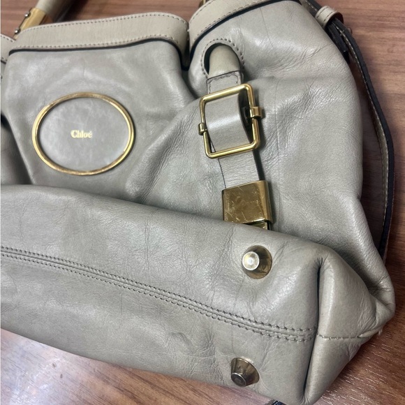 Chloe Victoria Gray Leather 2ways Handbag - Picture 13 of 15